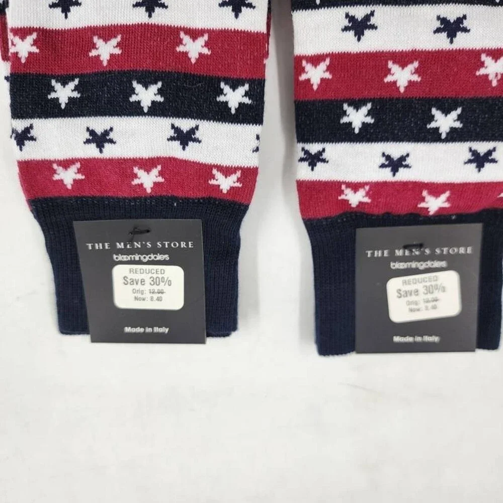 The Men's Store at Bloomingdale's 2 Pairs Stars & Stripes Socks 10-13 Navy Multi